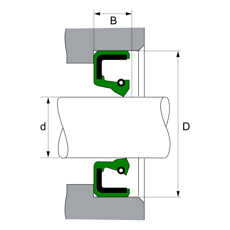 SIMERING 35X45X7 BA NBR