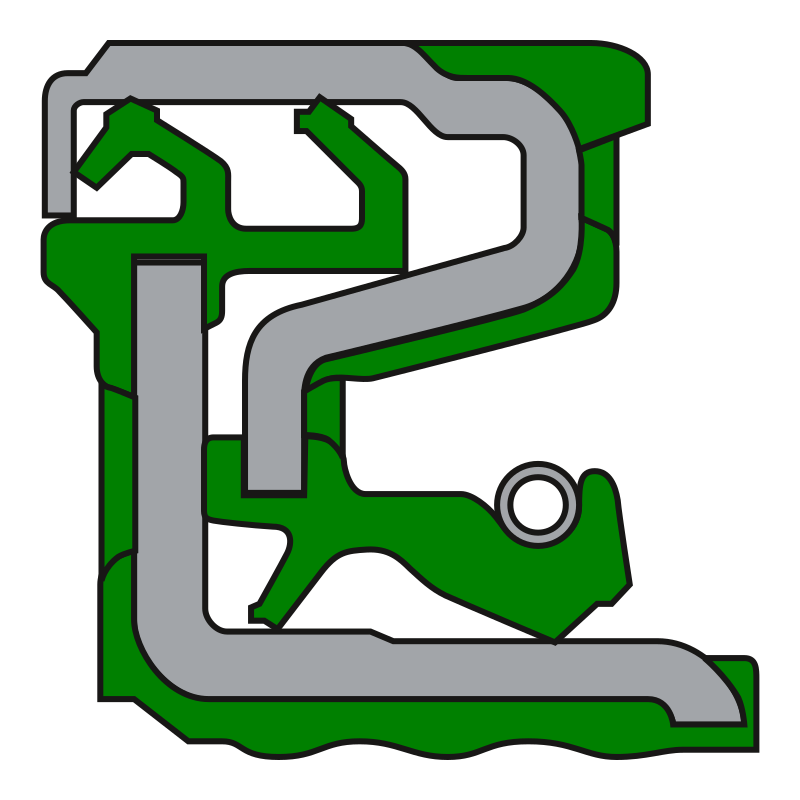 SIMERING 45X70X14/17 KASSETTE NBR
