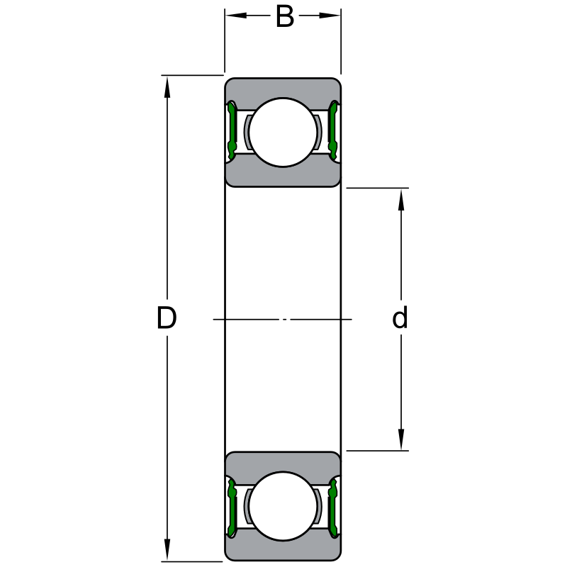 6006-2RS d32 C3 PFI